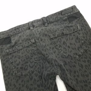 blank denim leopard print skinny jeans